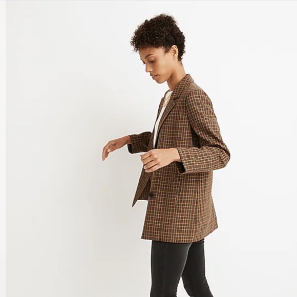 Madewell Caldwell Double Breasted Blazer in Desert Size XXS - Picture 4 of 4